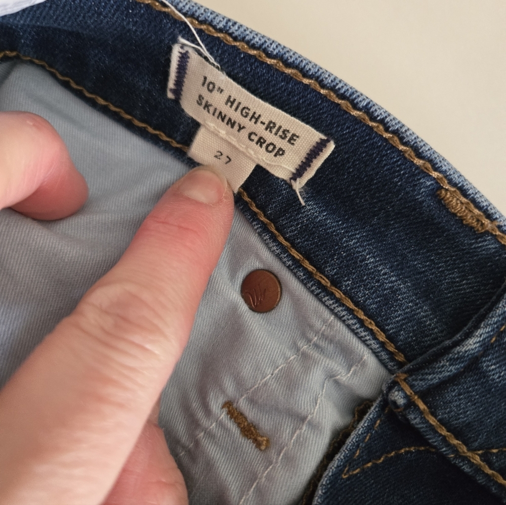 Madewell 10" High-Rise Skinny Crop - Picture 4 of 7